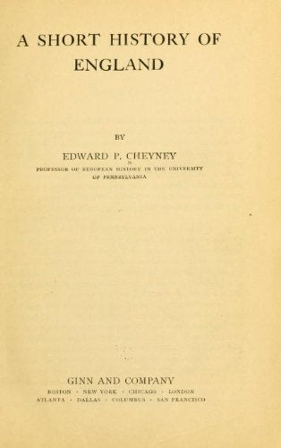 A short history of England