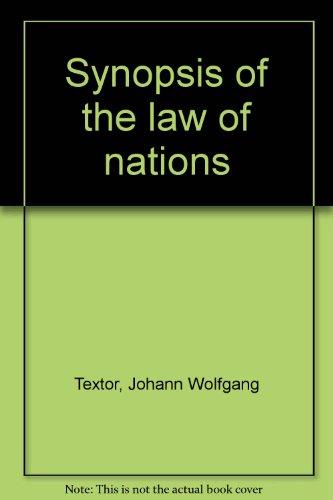 Synopsis of the law of nations