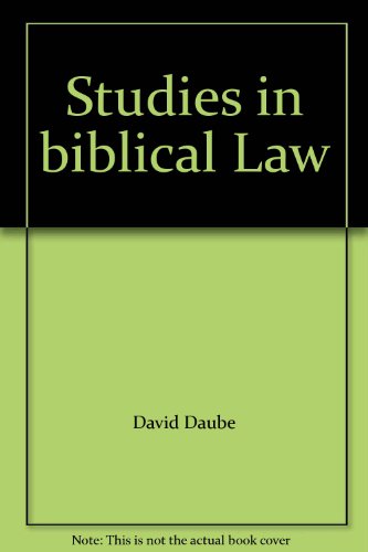 Studies in biblical Law