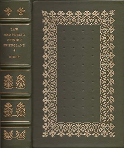 Lectures on the Relation Between Law and Public Opinion in England during the Nineteenth Century