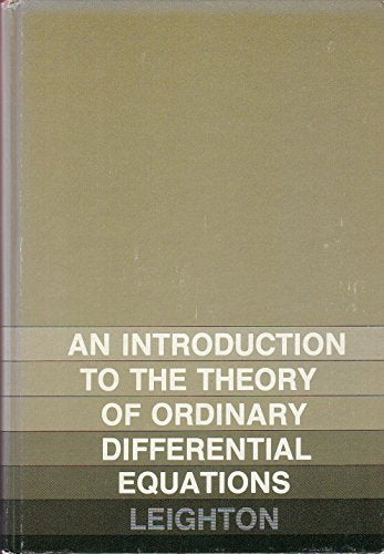 An introduction to the theory of ordinary differential equations